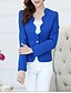 cheap Women&#039;s Blazer&amp;Suits-Women&#039;s Blazer Solid Color Long Sleeve Coat Spring &amp;  Fall Work Short Jacket White / V Neck / Slim