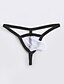 cheap Men&#039;s Exotic Underwear-Men&#039;s G-string Underwear Underwear Mesh Solid Colored Mesh Spandex Low Waist Erotic White Black Navy Blue M L XL
