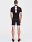 abordables Conjuntos de ropa para hombre-21Grams Hombre Mujer Maillot de ciclismo con culotte corto con tirantes Manga Corta MTB Bicicleta Montaña Ciclismo Carretera Negro Moda Talla Grande Bicicleta Trajes de Yoga Licra Poliéster