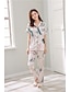 voordelige Pyjama&#039;s &amp; Loungekleding-Dames Vierkante hals Kostuum Pyjama - Geometrisch, Print / Print