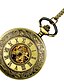 cheap Pocket Watches-Women&#039;s Pocket Watch Gold Watch Automatic self-winding Ladies Hollow Engraving Casual Watch Skull Analog Gold