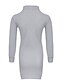 cheap Sweater Dresses-Women&#039;s Sweater Dress Winter Dress White Dress Black Wine Khaki Navy Blue Gray White Long Sleeve Winter Fall Turtleneck Basic Hot Puff Sleeve S M L XL XXL 3XL 4XL