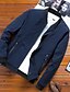 cheap Men&#039;s Jackets &amp; Coats-Men&#039;s Basic Jackets Contemporary Streetwear Fall &amp; Winter Round Neck Jacket Regular Daily Long Sleeve Polyester Coat Tops Black