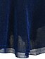 abordables Tenues de patinage artistique-Robe de Patinage Artistique Femme Fille Patinage Robes Tenue Bleu Maille Spandex Haute élasticité Entraînement Compétition Tenue de Patinage Fait à la main Botanique Floral Lumière Mode Sans Manches