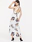 cheap Women&#039;s Dresses-Women&#039;s Maxi Dress - Sleeveless Floral Backless Print Summer Strap Holiday Floral White S M L XL