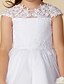 preiswerte Kleider für die Blumenmädchen-Ballkleid Knöchellänge Blumenmädchenkleid Hochzeit Süßes Ballkleid Spitze mit Perlenstickerei Fit 3-16 Jahre