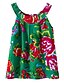 cheap Tees &amp; Blouses-Kids / Toddler Girls&#039; Active / Basic Daily / Going out Floral / Print / Jacquard Print Sleeveless Cotton Tee Green