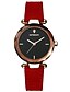 abordables Relojes de cuarzo-SANDA Mujer Reloj de Vestir Reloj de Pulsera Japonés Cuarzo Piel Negro / Rojo / Marrón 30 m Resistente al Agua Reloj Casual Cool Analógico damas Casual Moda - Rojo Rojo oscuro Verde Oscuro