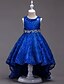 cheap Dresses-Kids Little Girls&#039; Dress Solid Colored Party Holiday Black Blue Red Knee-length Sleeveless Cute Sweet Dresses Summer Regular Fit