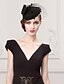 cheap Fascinators-Tulle Satin Hats Headpiece Wedding Party Elegant Feminine Style