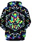 cheap Men&#039;s Hoodies &amp; Sweatshirts-Men&#039;s Plus Size Basic / Exaggerated Long Sleeve Loose Hoodie - Geometric / 3D / Tribal Print Hooded Rainbow XL / Fall / Winter