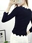 cheap Women&#039;s Sweaters-Women&#039;s Going out Solid Colored Long Sleeve Regular Pullover, Round Neck Spring White / Black / Pink One-Size