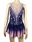 cheap Ice Skating Dresses , Pants &amp; Jackets-Figure Skating Dress Women&#039;s Girls&#039; Ice Skating Dress Outfits Random Colors Open Back Halo Dyeing Spandex Micro-elastic Professional Competition Skating Wear Handmade Sequin Sleeveless Figure Skating