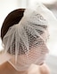 cheap Wedding Veils-Two-tier Vintage Style / Classic Style / Birthday Wedding Veil Blusher Veils / Birdcage Veils with Pure Color Tulle
