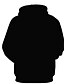 رخيصةأون هوديس الرجال 3D-رجالي هوديي مع قبعة صورة مناسب للبس اليومي هوديس بلوزات كم طويل أسود