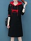 cheap Women&#039;s Dresses-Women&#039;s Plus Size Daily Weekend Sheath Dress Spring Black Orange Red M L XL XXL