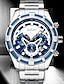 ieftine Ceasuri de Lux-Bărbați Ceas de Mână Ceas de aviație Cuarț japonez Lux Calendar / dată / zi Ceas Casual Misto Analogic Roz auriu Argintiu / Un an / Oțel inoxidabil / Japoneză