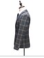 cheap Men&#039;s Trench Coat-Men&#039;s Suits Coat Pants Party Daily Plaid Slim Fit Cotton / Polyester Men&#039;s Suit Gray - Peaked Lapel / Long Sleeve / Plus Size