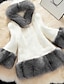 cheap Women&#039;s Fur &amp; Faux Fur Coats-Women&#039;s Fur Coat Regular Solid Colored Daily Basic Plus Size White Black S M L