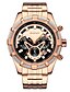 ieftine Ceasuri de Lux-Bărbați Ceas de Mână Ceas de aviație Cuarț japonez Lux Calendar / dată / zi Ceas Casual Misto Analogic Roz auriu Argintiu / Un an / Oțel inoxidabil / Japoneză