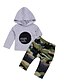 cheap Baby Boys&#039; Clothing Sets-Baby Boys&#039; Active Basic Daily Sports Print Long Sleeve Long Clothing Set Gray / Toddler