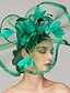 cheap Fascinators-Flowers Feather / Net Kentucky Derby Hat / Fascinators / Headpiece with Feather / Floral / Flower 1PC Horse Race / Ladies Day / Melbourne Cup Headpiece