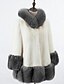cheap Women&#039;s Fur &amp; Faux Fur Coats-Women&#039;s Fur Coat Regular Solid Colored Daily Basic Plus Size White Black S M L