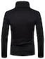 cheap Men&#039;s Casual T-shirts-Men&#039;s T shirt Tee Turtleneck shirt Long Sleeve Shirt Plain Rolled collar Normal Long Sleeve Clothing Apparel Essential