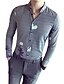 cheap Men&#039;s Shirts-Men&#039;s Work Slim Shirt - Striped / Floral / Color Block Classic Collar Black L / Long Sleeve / Fall