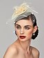 baratos Chapéus e Fascinators-Fascinadores Peça para Cabeça Pena Casamento Kentucky Derby Elegante &amp; Luxuoso Com Penas Capacete Chapéu