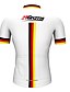 cheap Women&#039;s Cycling Clothing-21Grams Men&#039;s Short Sleeve Cycling Jersey White Germany Champion National Flag Bike Jersey Top Mountain Bike MTB Road Bike Cycling Breathable Waterproof Zipper Sports 100% Polyester Clothing Apparel