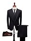 cheap Suits-Men&#039;s Wedding Party / Evening Suits Notch Standard Fit Single Breasted One-button Straight Flapped Solid Colored Polyester