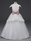 cheap Flower Girl Dresses-Princess Long Length Flower Girl Dress First Communion Cute Prom Dress Lace with Belt Fit 3-16 Years