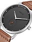 levne Hodinky s koženým páskem-Men&#039;s Wrist Watch Analog Japanese Quartz Casual Water Resistant / Waterproof Casual Watch / Genuine Leather