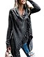 cheap Sweaters &amp; Cardigans-Women&#039;s Daily / Weekend Street chic Tassel Fringe Solid Colored Long Sleeve Long Cardigan Sweater Jumper, V Neck Fall / Winter Dark Gray / Gray S / M / L