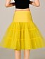 זול תחפושות מהעולם הישן-נסיכות שמלות שמלה תחתית טוטו בת ים וסליפ שמלת חצוצרה שנות ה-50 גותיות לבן שחור צהוב