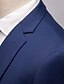 levne Obleky-Pánské Svatební Večírek Obleky Otevřené Standardní uložení Jednořadé s jedním knoflíkem Rovné s klopou Jednobarevné Polyester