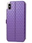 cheap iPhone Cases-Case For Apple iPhone XS / iPhone XR / iPhone XS Max Card Holder / with Stand / Flip Full Body Cases Tile / Solid Colored Hard PU Leather