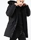 cheap Men&#039;s Downs &amp; Parkas-Men&#039;s Daily Parka Solid Colored Polyester Long Sleeve Hooded Wine / Black / Army Green M / L / XL