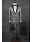 זול חליפות-אחיד גזרה מחוייטת פוליאסטר חליפה - פתוח Single Breasted One-button / חליפות