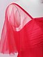 Χαμηλού Κόστους Φορέματα Χορού Αποφοίτησης-Γραμμή Α Βραδινά φορέματα Μεγάλο Μέγεθος Φόρεμα Αρραβώνας Μακρύ Μισό μανίκι Λαιμός ψευδαίσθησης Δαντέλα με Πιασίματα 2022 / Επίσημο Βραδινό