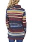 tanie Bluzy damskie-Damskie Bluza dresowa Geometric Shape / Kolorowy blok Golf Aktywny / Podstawowy Wyjściowe Bawełna Szczupła Niebieski Brązowy S M L XL / Wiosna / Jesień