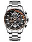cheap Quartz Watches-MINI FOCUS Quartz Watch for Men Analog Quartz Classic Style Three-eye Six-needle Luxury Calendar / date / day Noctilucent Alloy Stainless Steel / Japanese / Japanese