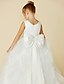 cheap Flower Girl Dresses-Ball Gown Floor Length Flower Girl Dress Wedding Cute Prom Dress Satin with Sash / Ribbon Fit 3-16 Years