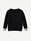 halpa Neulepuserot ja -takit-Kids Girls&#039; Street chic Print Long Sleeve Regular Sweater &amp; Cardigan Black