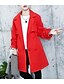 זול Outerwear-Kids Girls&#039; Basic Daily Solid Colored Long Sleeve Long Trench Coat Red