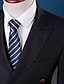 ieftine Costume de tuxedo-Fracuri Standard Fit Vârf Rânduri Duble Șase-butoane Bumbac / Poliester Mată