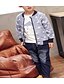 baratos Conjuntos de roupa de bebé meninos-Baby Boys&#039; Basic Daily Solid Colored Long Sleeve Regular Regular Cotton Clothing Set Blue