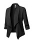cheap Women&#039;s Blazer&amp;Suits-Women&#039;s Blazer Solid Colored Basic Polyester Daily Plus Size Coat Tops White / Notch lapel collar