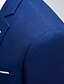 זול חנות החתונות-פסים / אחיד גזרה מחוייטת פוליאסטר חליפה - פתוח צר Single Breasted One-button
